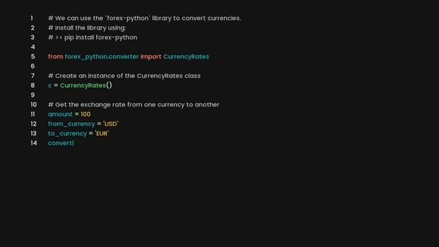Create a currency converter in python смотреть онлайн