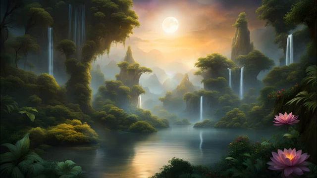 Waterfall. Sounds Of A Waterfall. Волшебный Водопад : Звуки водопада. Природные звуки.