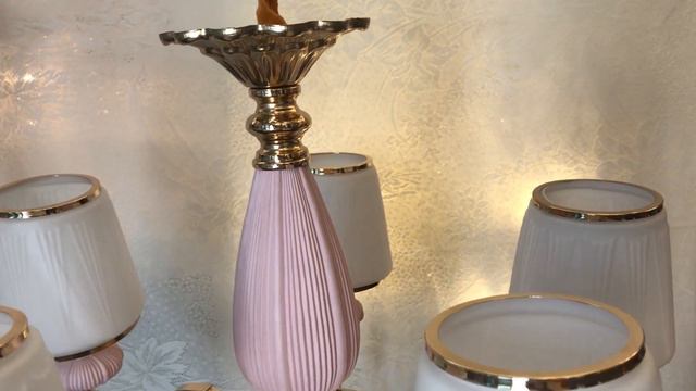 Heidi 5 Light French Vintage Rose Water Pink Crystal Chandelier, (24.5"W23.6”H) XTK-30318-5 смотреть онлайн