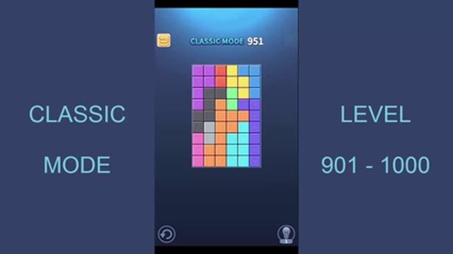 Block Puzzle King - Classic Mode - Level 901-1000 смотреть онлайн