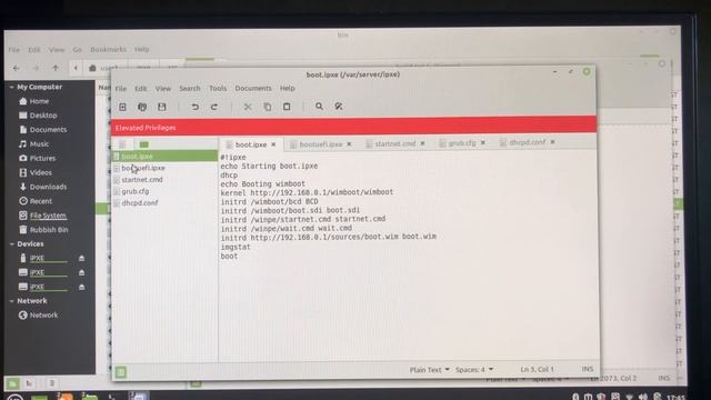 Part30 Wiping and Imaging Computers. Network boot into WinPE in Legacy BIOS, using grub and wimboot смотреть онлайн