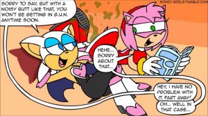 Sonic Girls Farting Comic: Shameless Amy (voiced)