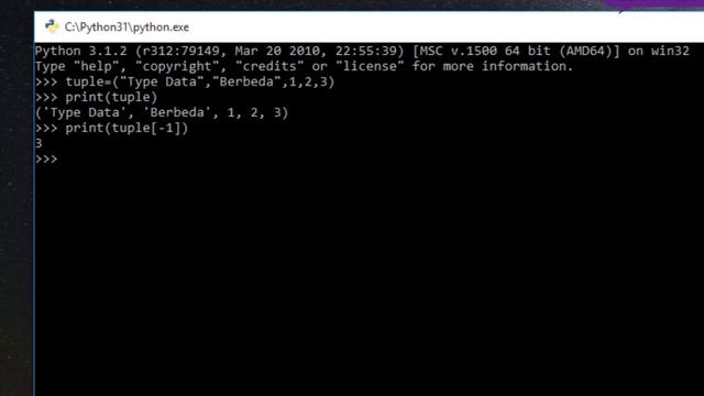 06 Algoritma struktur data dengan python : tuple смотреть онлайн