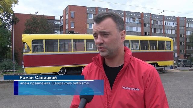 Вагону-памятнику Daugavpils Satiksme вернули исторический облик