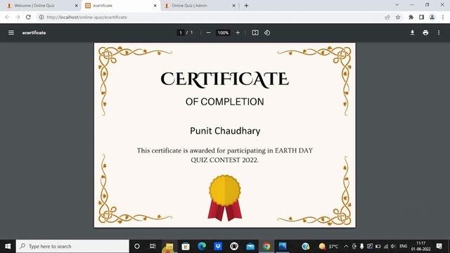 Online quiz with e-certificate project in PHP || PHP project with source code смотреть онлайн