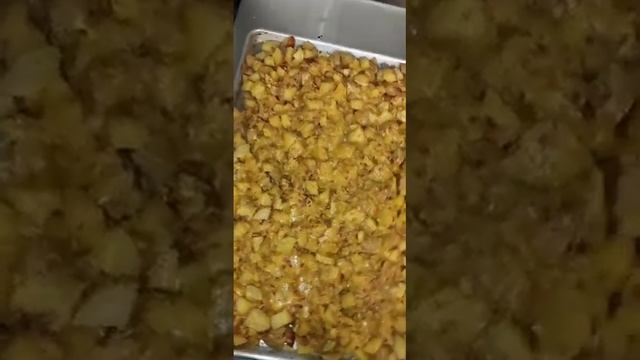 HOMEMADE FRENCH ONION LOADED POTATOES WITH BACON & CHEDDAR CHEESE MADE BY YOURS TRULY!!!