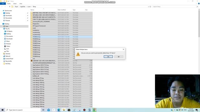 Windows 10 - Clear Temp Files In Temp And Prefetch Folders