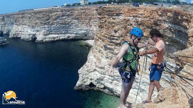 мыс Фиолент Роупджампинг в Крыму с командой Скайлайн смотреть онлайн