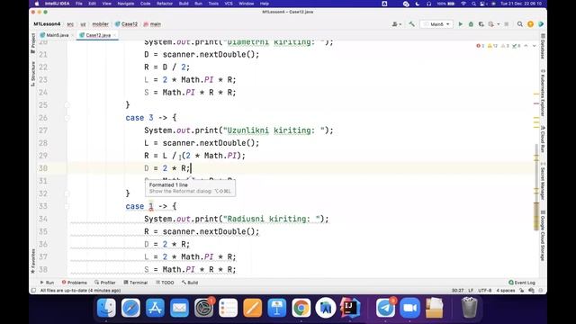 4. Switch operatori. String classi (Java dasturlash darslari) смотреть онлайн