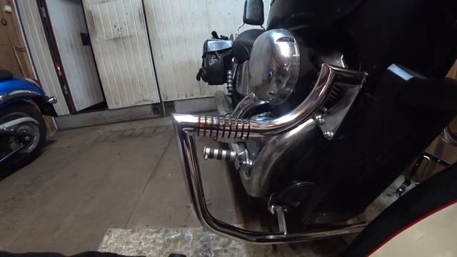 Honda Shadow дуги установлены #мотодугиспб #мотовлог #motovlog