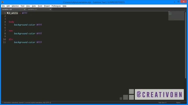 Stylus: Variables смотреть онлайн
