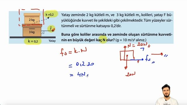 Sürtünme Kuvvetinin Hesaplanması | Newton Hareket Yasaları | PDF смотреть онлайн