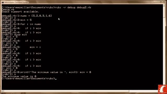 67. The Ruby Debugger Part 2 смотреть онлайн