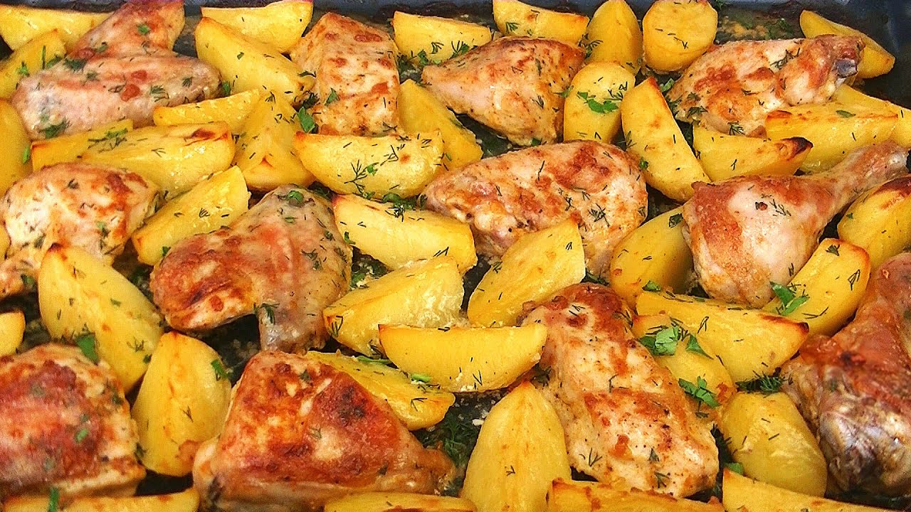 КУРИЦА с КАРТОШКОЙ в духовке, что может быть проще и вкуснее! (720p).mp4