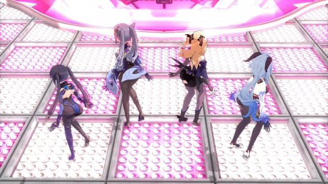 [MMD | Genshin Impact] Mona, Keqing, Fischl, Ganyu - Ghost Dance | 4K 60FPS [原神]