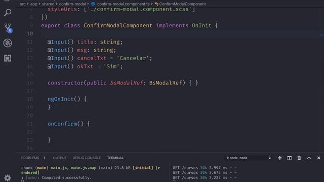 Curso Angular #133: Popup de Confirmação genérica Bootstrap 4 (com RxJS) смотреть онлайн