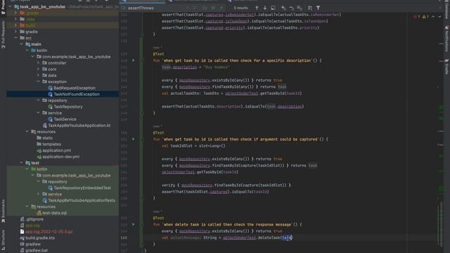 Kotlin Spring Boot Tutorial - Part 21 | Finish Unit Tests in Service смотреть онлайн