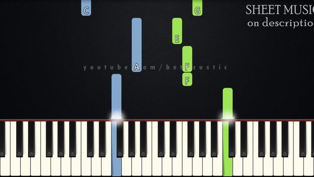 I See The Light - Tangled | EASY PIANO TUTORIAL + SHEET MUSIC By Betacustic