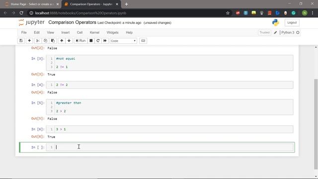 Python Tutorial : Comparison Operators смотреть онлайн