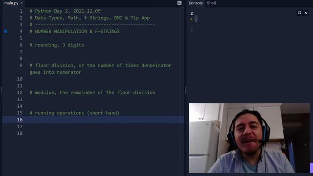 Python Day 2: Data Types, Math Ops, f-Strings, BMI & Tip App смотреть онлайн