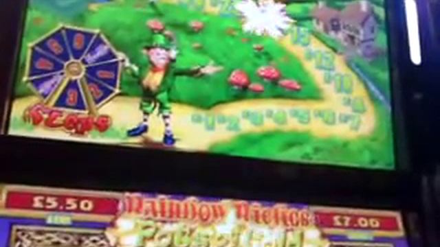 Leprechaun Feature On Rainbow Riches Pots Of Gold B3 £500 Jackpot Fruit Machine смотреть онлайн