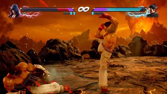 Tekken 7 Jin Kazama vs Kazuya Mishima смотреть онлайн