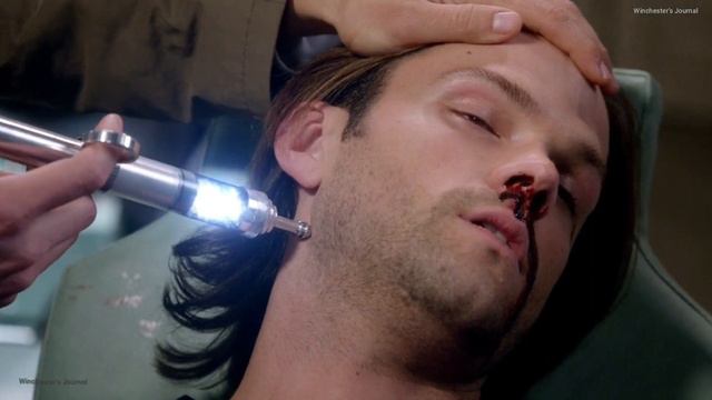 Sam Gets Hurt Scene While Castiel Extracting Gadreal's Grace From Supernatural Season 9 Episode 11