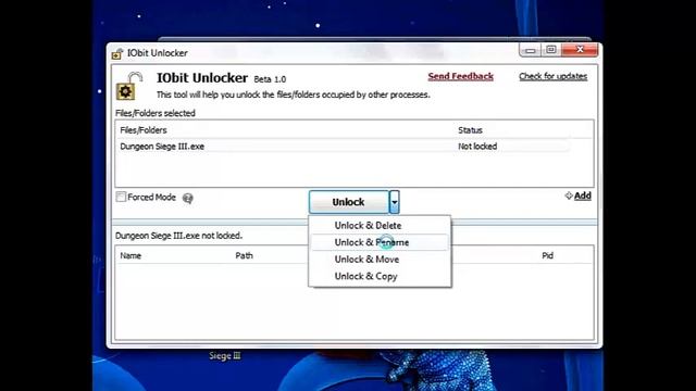 Программа для удаления папок IObit Unlocker смотреть онлайн