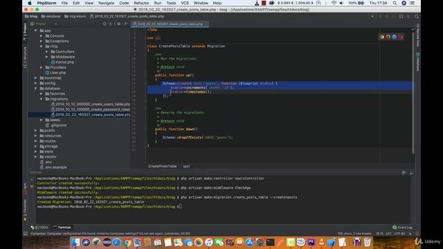 Lesson 17: Creating Migration - Ultimate Laravel tutorials смотреть онлайн