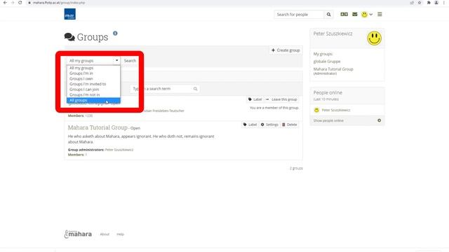 Mahara tutorial 3 - Groups in Mahara смотреть онлайн