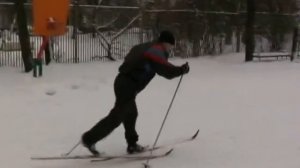 Попеременный одношажный ход на лыжах
