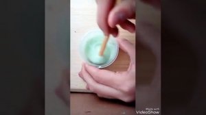 Слайм без клея без тетрабората натрия и без пены для бритья
