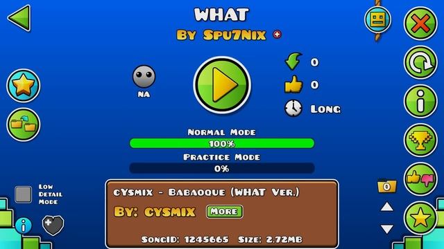 "WHAT" by Spu7Nix | Geometry Dash 2.11 смотреть онлайн