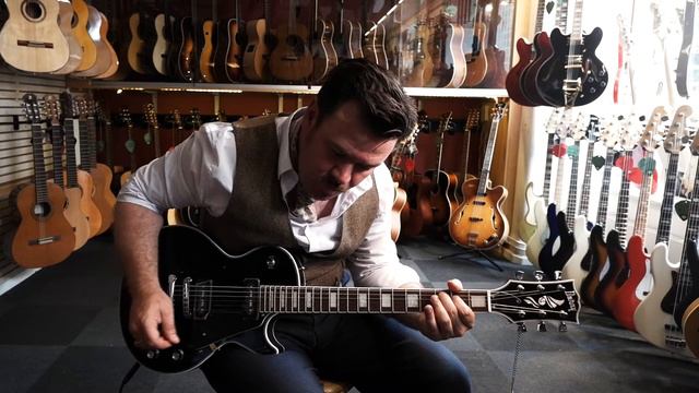 Burny "Les Paul Custom" Black P90 смотреть онлайн