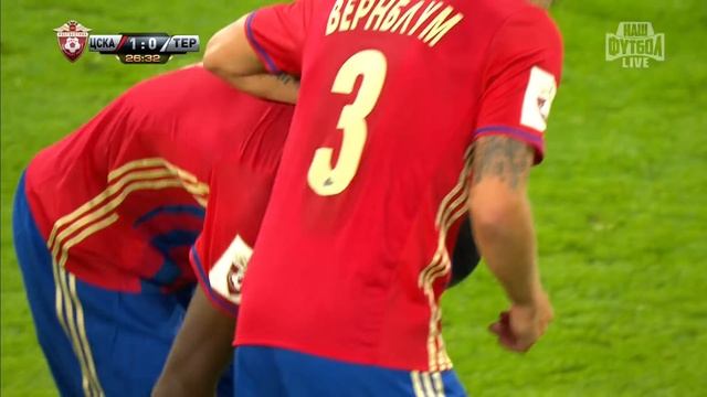 Lasina Traore's goal. CSKA vs Terek | RPL 2016/17 смотреть онлайн