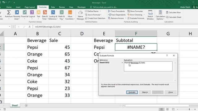 How to Fix #Name? Error in Excel & Name Range Concept - Excel Function and Formula смотреть онлайн