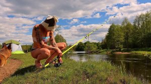 Живу ТРИ ДНЯ НА РЕКЕ. Ловлю рыбу НА ФИДЕР. БЫТ ДИКАРЯМИ. #441