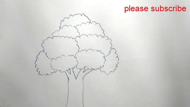 पेड़ का चित्र बनाना सीखें अासान तरीके से | How to Draw a Tree step by step very easy And Simple смотреть онлайн