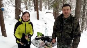 Борщ на печке-щепочнице | Готовим на природе