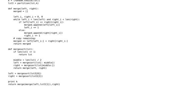 Code Review: Recursive quicksort in Python смотреть онлайн