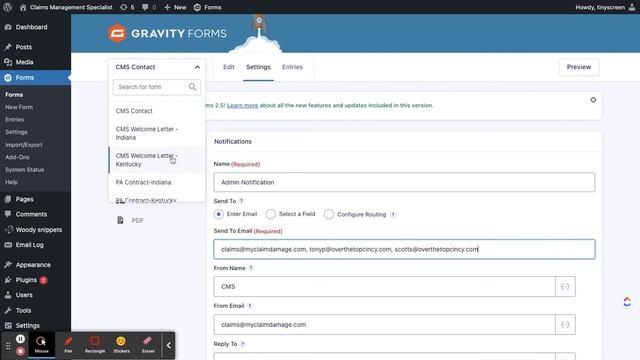 Forms ‹ Claims Management Specialist — WordPress смотреть онлайн