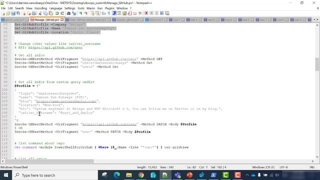 Manage GitHub with PowerShell смотреть онлайн