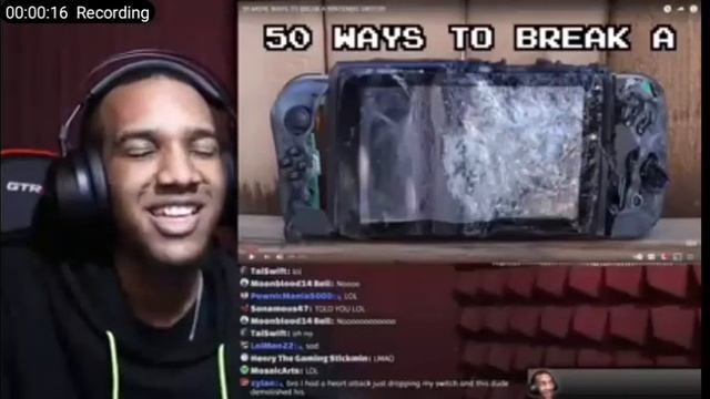 SuperNardful react to a melted Nintendo Switch смотреть онлайн