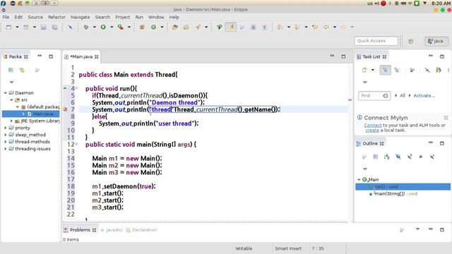 129 Java advanced Multithreading Daemon Thread كلاسات مساعدة смотреть онлайн