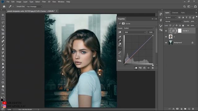 Easy color match in 3 clicks in #photoshop || Mr.Editic смотреть онлайн