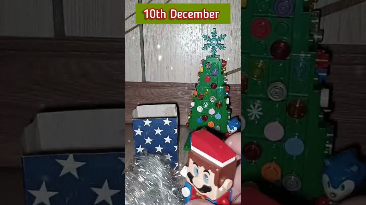 My Christmas & New Year Advent Calendar mini surprises by Lego Super Mario & Luigi. Day 10 #shorts смотреть онлайн