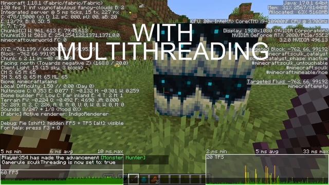 Minecraft Java Sculk Multithreading (1.18 Sculk Mod Update) смотреть онлайн