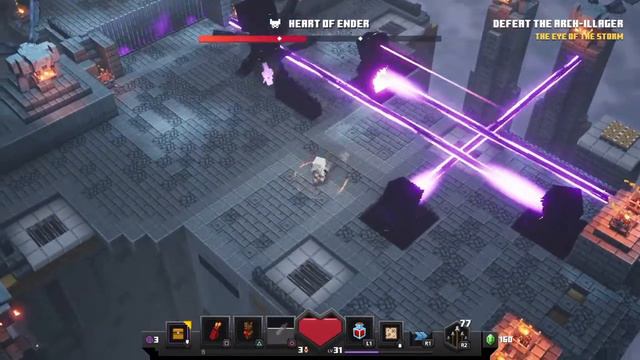 Saved the Overworld Trophy, How to defeat Arch-illager in Minecraft Dungeons with explanation смотреть онлайн