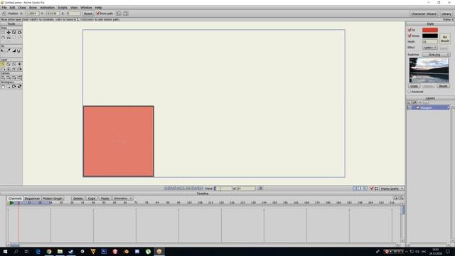 Anime Studio Pro #1 - Основы интерфейса. Анимация перемещения. смотреть онлайн