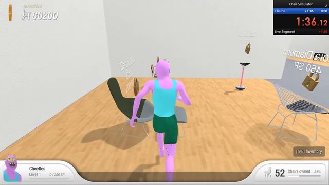 Chair Simulator Speedrun [Current WR/3:03.45][Glitchless%/Cheatcode%] смотреть онлайн